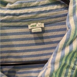 Aerie, XL, blue and white stripes, button down
